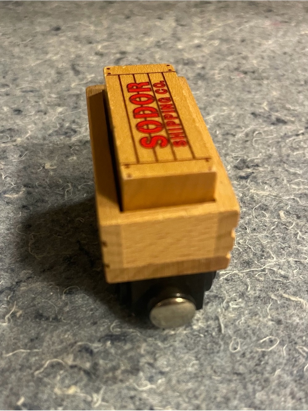 Sodor Shipping CO.  Wooden Cargo Wagon - Natural Wood)